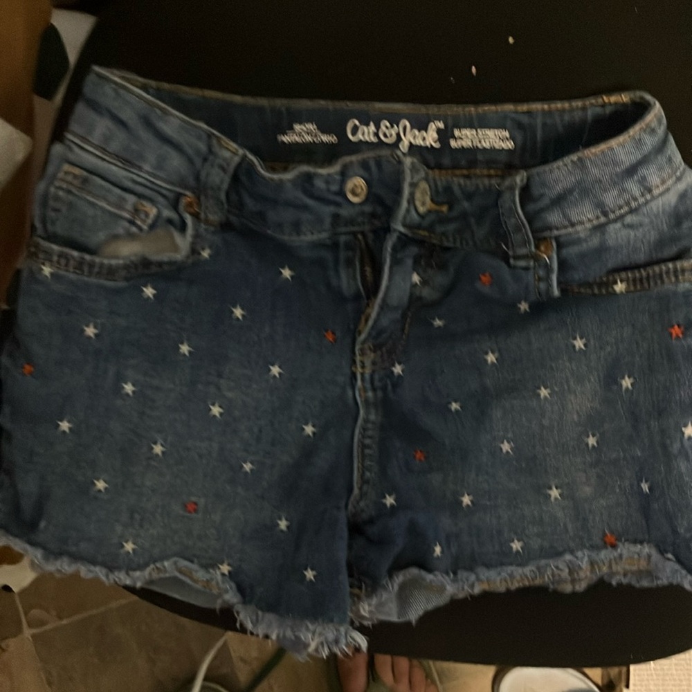 Cat & Jack Women's Blue Denim Shorts